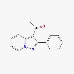 molecular formula C15H12N2O B1313256 1-(2-Phenylpyrazolo[1,5-a]pyridin-3-yl)-1-ethanone CAS No. 122643-81-6