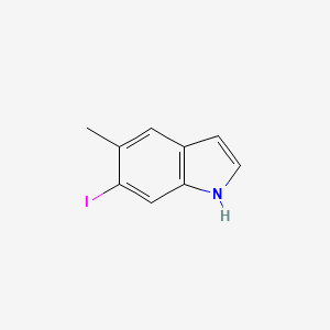 molecular formula C9H8IN B1313260 6-碘-5-甲基-1H-吲哚 CAS No. 1026581-42-9