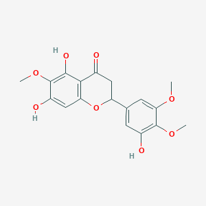 molecular formula C18H18O8 B1313265 5,7,3'-Trihydroxy-6,4',5'-trimethoxyflavanone 