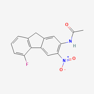 molecular formula C15H11FN2O3 B13132658 N-(5-fluoro-3-nitro-9H-fluoren-2-yl)acetamide CAS No. 1427-08-3