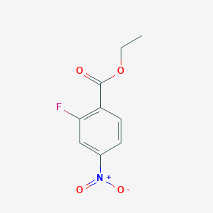 molecular formula C9H8FNO4 B1313276 Ethyl 2-fluoro-4-nitrobenzoate CAS No. 363-32-6