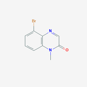 molecular formula C9H7BrN2O B13132760 5-Bromo-1-methylquinoxalin-2(1H)-one 
