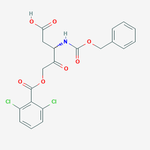 molecular formula C20H17Cl2NO7 B131328 Z-Asp-CH2-DCB 