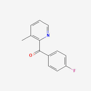 molecular formula C13H10FNO B1313285 2-(4-Fluorobenzoyl)-3-methylpyridine CAS No. 367948-91-2