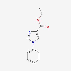 molecular formula C12H12N2O2 B1313286 Ethyl 1-phenylimidazole-4-carboxylate CAS No. 197079-08-6