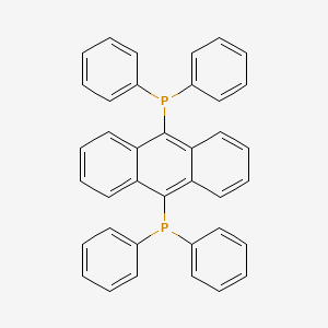 molecular formula C38H28P2 B13132878 9,10-Bis(diphenylphosphino)anthracene 