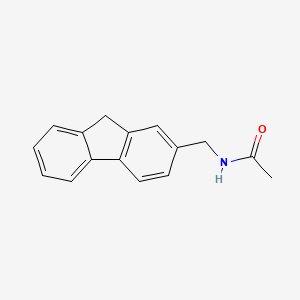 molecular formula C16H15NO B13132922 n-(9h-Fluoren-2-ylmethyl)acetamide CAS No. 7145-84-8