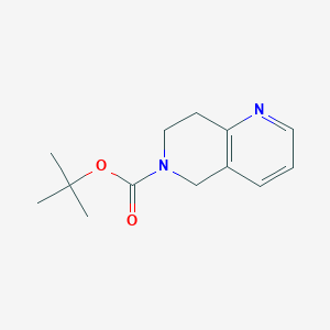 molecular formula C13H18N2O2 B1313300 叔丁酯-7,8-二氢-1,6-萘啶-6(5H)-羧酸酯 CAS No. 259809-44-4