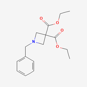 molecular formula C16H21NO4 B1313303 Diethyl 1-benzylazetidine-3,3-dicarboxylate CAS No. 642411-11-8