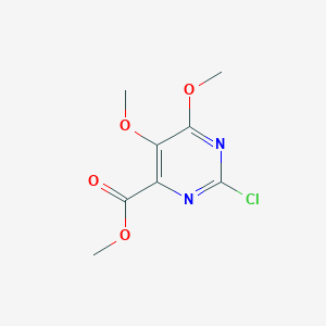 molecular formula C8H9ClN2O4 B1313311 Methyl 2-chloro-5,6-dimethoxypyrimidine-4-carboxylate CAS No. 923938-13-0