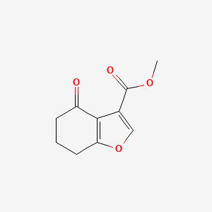molecular formula C10H10O4 B1313315 Methyl 4-oxo-4,5,6,7-tetrahydro-1-benzofuran-3-carboxylate CAS No. 82584-78-9