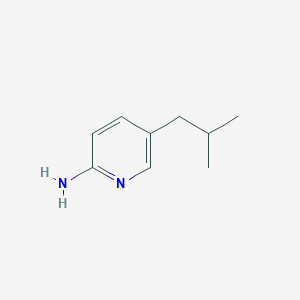 molecular formula C9H14N2 B13133182 5-Isobutylpyridin-2-amine 