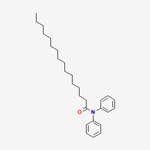 molecular formula C28H41NO B13133212 N,N-Diphenylhexadecanamide CAS No. 141650-17-1