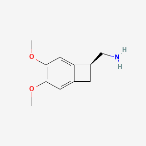 molecular formula C11H15NO2 B1313322 (1S)-4,5-Dimethoxy-1-(aminomethyl)benzocyclobutane CAS No. 869856-07-5