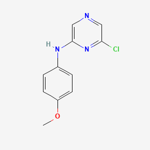 molecular formula C11H10ClN3O B1313326 6-Chloro-N-(4-methoxyphenyl)-2-pyrazinamine CAS No. 874143-62-1