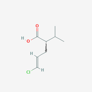 molecular formula C8H13ClO2 B1313331 (S,E)-5-Chloro-2-isopropylpent-4-enoic acid CAS No. 324519-66-6