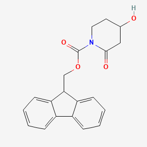molecular formula C20H19NO4 B13133330 (9H-Fluoren-9-yl)methyl 4-hydroxy-2-oxopiperidine-1-carboxylate CAS No. 1956335-21-9
