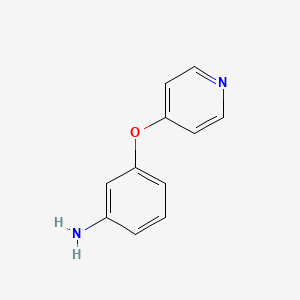 molecular formula C11H10N2O B1313339 3-(Pyridin-4-yloxy)aniline CAS No. 102877-77-0