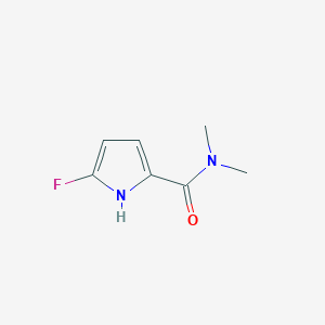 molecular formula C7H9FN2O B131334 5-fluoro-N,N-dimethyl-1H-pyrrole-2-carboxamide CAS No. 156395-14-1