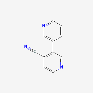 molecular formula C11H7N3 B13133424 [3,3'-Bipyridine]-4-carbonitrile CAS No. 878194-95-7