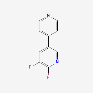 molecular formula C10H6F2N2 B13133519 5,6-Difluoro-3,4'-bipyridine 