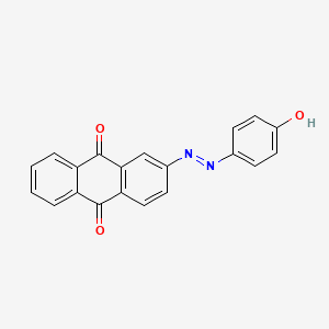molecular formula C20H12N2O3 B13133583 9,10-Anthracenedione, 2-[(4-hydroxyphenyl)azo]- CAS No. 117047-51-5