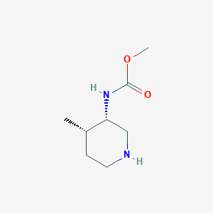molecular formula C8H16N2O2 B1313367 顺式-3-甲氧羰基氨基-4-甲基哌啶 CAS No. 694495-64-2