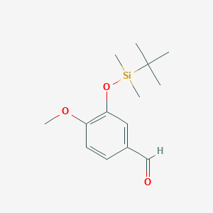 molecular formula C14H22O3Si B131337 3-[(tert-Butyldimethylsilyl)oxy]-4-methoxybenzaldehyde CAS No. 97315-18-9