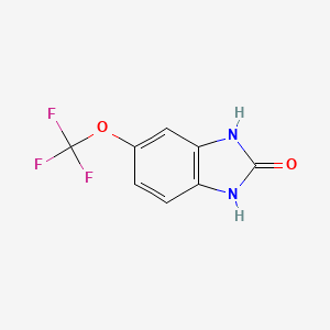 molecular formula C8H5F3N2O2 B1313370 1,3-Dihydro-5-(trifluoromethoxy)-2H-benzimidazol-2-one CAS No. 877681-12-4