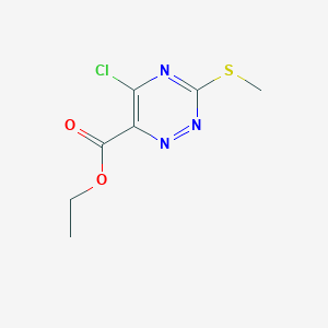 Ethyl 5-Chloro-3-(Methylthio)-1,2,4-Triazine-6-Carboxylate