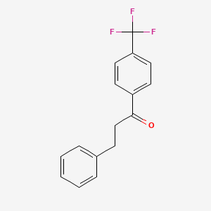 molecular formula C16H13F3O B1313379 3-苯基-4'-三氟甲基丙酮 CAS No. 67082-00-2