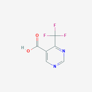 molecular formula C6H3F3N2O2 B1313381 4-(trifluoromethyl)pyrimidine-5-carboxylic Acid CAS No. 220880-12-6