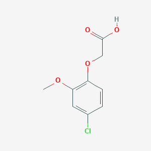 molecular formula C9H9ClO4 B1313384 2-(4-氯-2-甲氧基苯氧基)乙酸 CAS No. 56913-08-7
