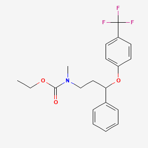 molecular formula C20H22F3NO3 B1313387 Ethyl methyl(3-phenyl-3-(4-(trifluoromethyl)phenoxy)propyl)carbamate CAS No. 204704-95-0