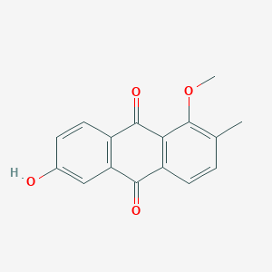 molecular formula C16H12O4 B13133876 6-Hydroxy-1-methoxy-2-methylanthracene-9,10-dione CAS No. 228574-06-9