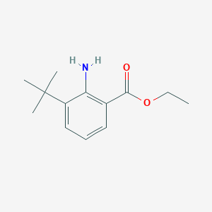 molecular formula C13H19NO2 B13133888 Ethyl 2-amino-3-(tert-butyl)benzoate 