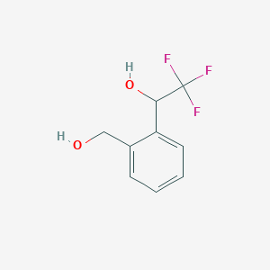 molecular formula C9H9F3O2 B13133899 2,2,2-Trifluoro-1-(2-(hydroxymethyl)phenyl)ethanol 