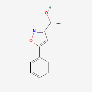 molecular formula C11H11NO2 B13133936 1-(5-Phenylisoxazol-3-yl)ethan-1-ol CAS No. 94815-31-3