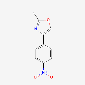 molecular formula C10H8N2O3 B1313401 2-Methyl-4-(4-nitrophenyl)oxazole CAS No. 79965-75-6