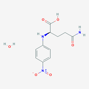 molecular formula C11H15N3O6 B13134037 (4-Nitrophenyl)-D-glutaminehydrate 