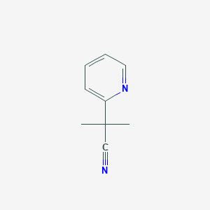 molecular formula C9H10N2 B1313432 2-Methyl-2-(pyridin-2-YL)propanenitrile CAS No. 81039-18-1