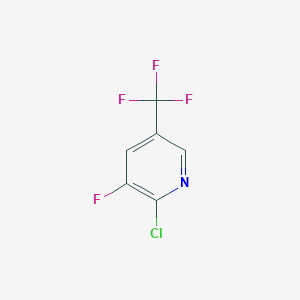 molecular formula C6H2ClF4N B1313446 2-Chloro-3-fluoro-5-(trifluoromethyl)pyridine CAS No. 72600-67-0