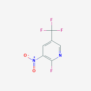 molecular formula C6H2F4N2O2 B1313447 2-Fluoro-3-nitro-5-(trifluoromethyl)pyridine CAS No. 72587-16-7