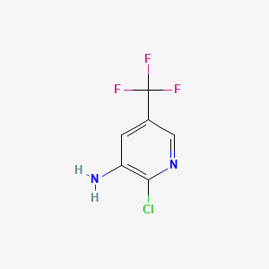 molecular formula C6H4ClF3N2 B1313448 2-Chloro-5-(trifluoromethyl)pyridin-3-amine CAS No. 72587-18-9