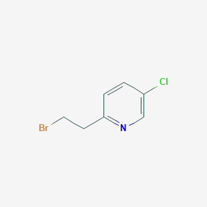 molecular formula C7H7BrClN B13134521 2-(2-Bromoethyl)-5-chloropyridine 