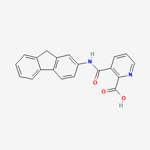 molecular formula C20H14N2O3 B13134547 3-(9h-Fluoren-2-ylcarbamoyl)pyridine-2-carboxylic acid CAS No. 6341-20-4