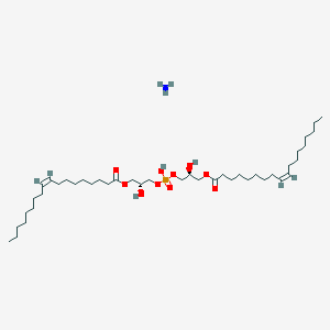 molecular formula C42H82NO10P B13134570 9-Octadecenoicacid(9Z)-,phosphinicobis[oxy(2-hydroxy-3,1-propanediyl)]ester,monoammoniumsalt,stereoisomer 