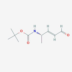 molecular formula C10H17NO3 B131346 Tert-butyl N-[(E,2S)-5-oxopent-3-en-2-yl]carbamate CAS No. 147317-32-6