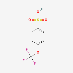 molecular formula C7H5F3O4S B13134600 4-(Trifluoromethoxy)benzenesulfonic acid 