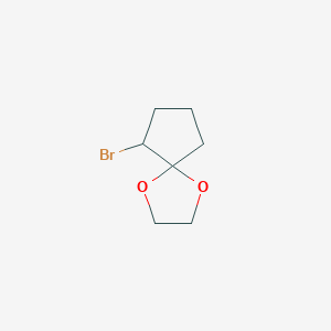 molecular formula C7H11BrO2 B1313461 6-Bromo-1,4-dioxaspiro[4.4]nonane CAS No. 82235-82-3